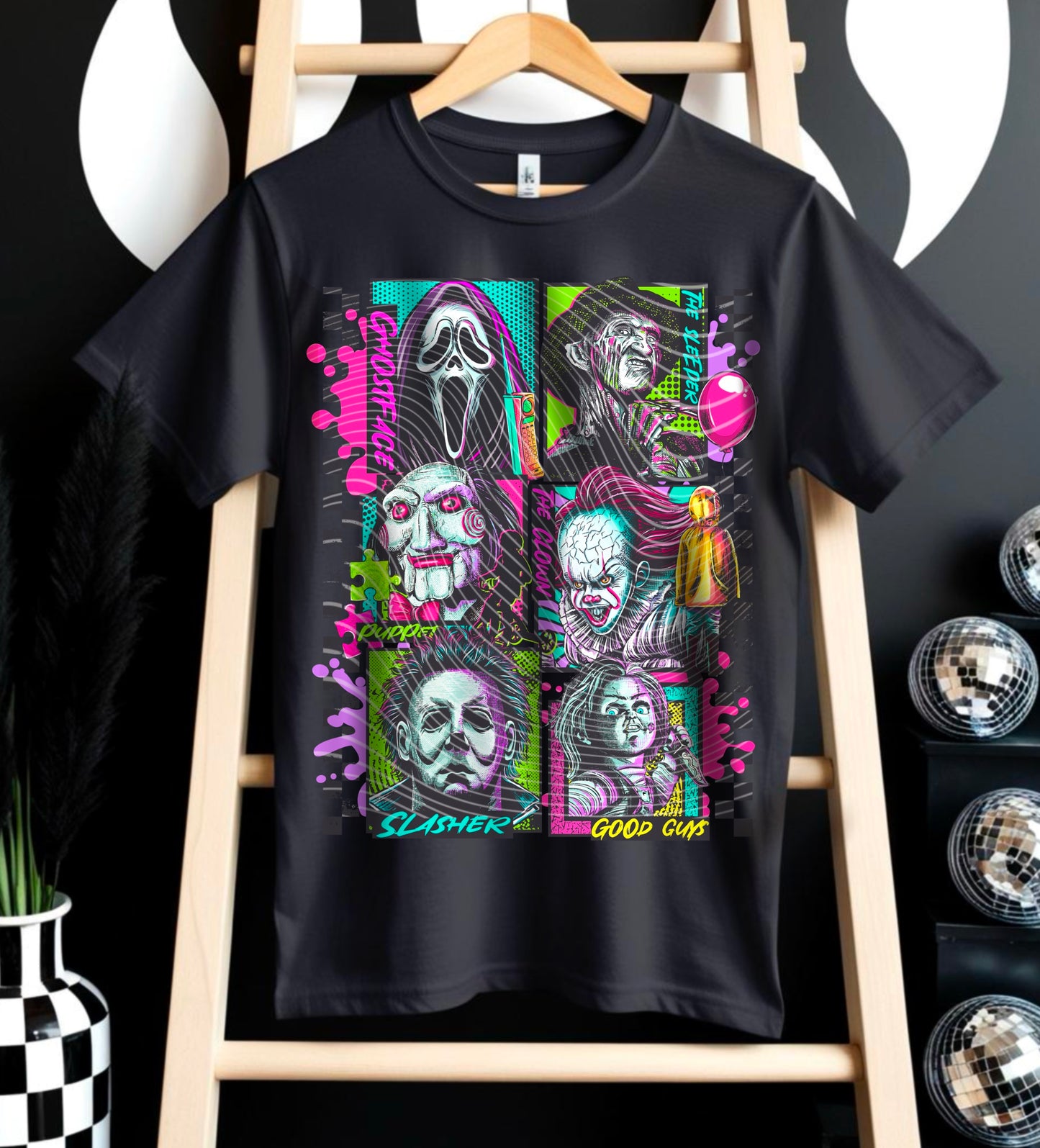 Horror Squad DTF Transfer | Trendy Horror Characters DTF Transfer | Ready to Press | High Quality DTF Transfers | Instant Peel