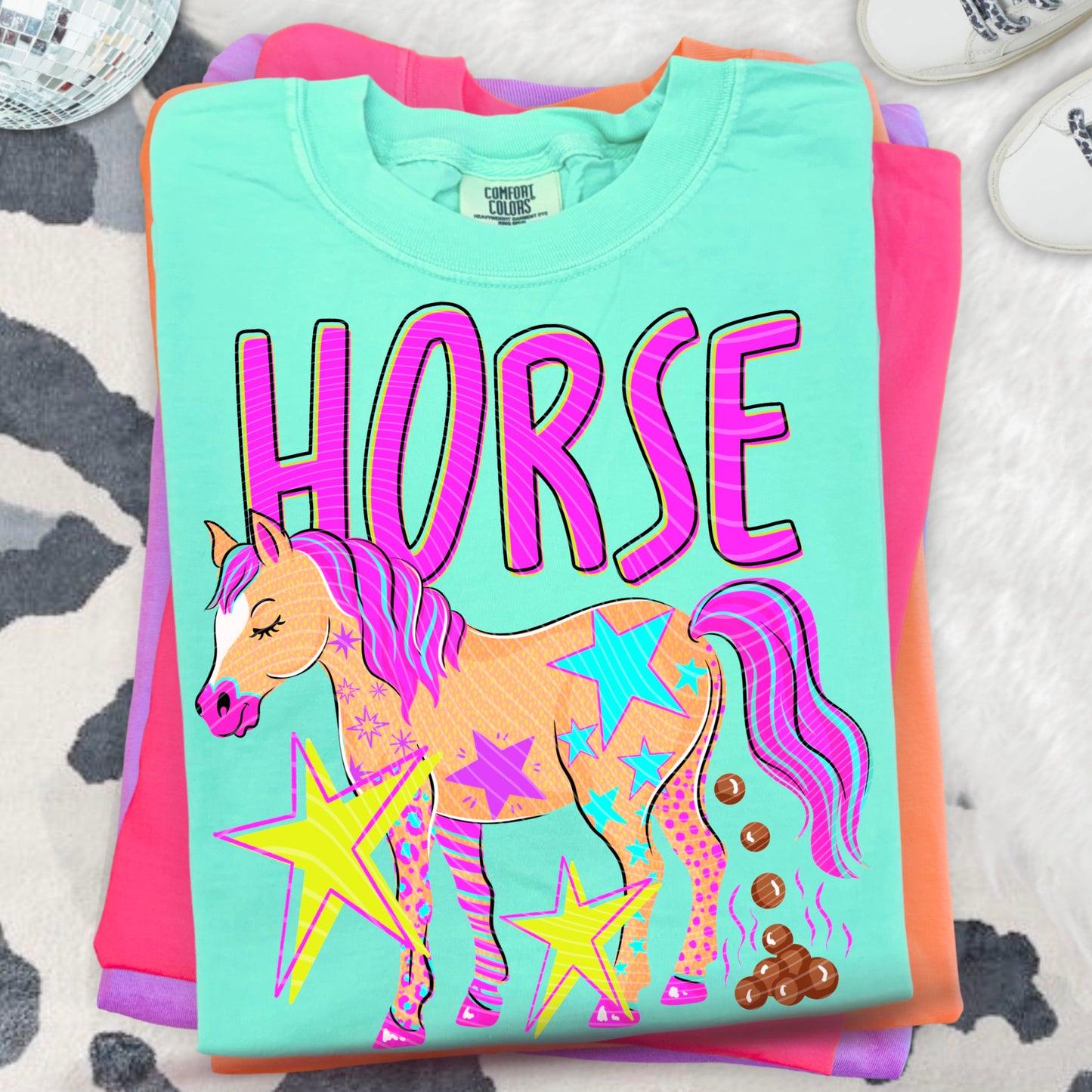 Horse Around DTF Transfer | Cute Horse Transfer | Retro Western Shirt Print | Boutique Graphic Tee Transfer
