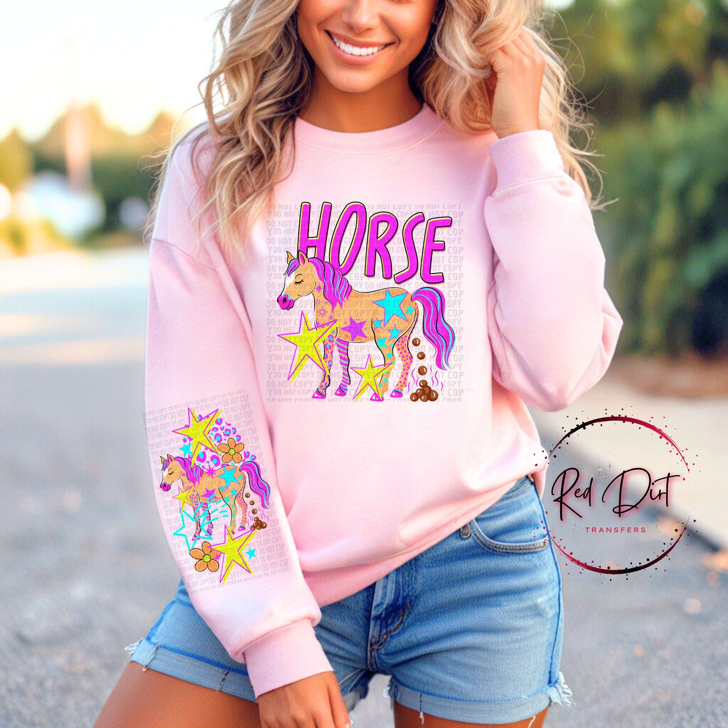Horse Around DTF Transfer | Cute Horse Transfer | Retro Western Shirt Print | Boutique Graphic Tee Transfer