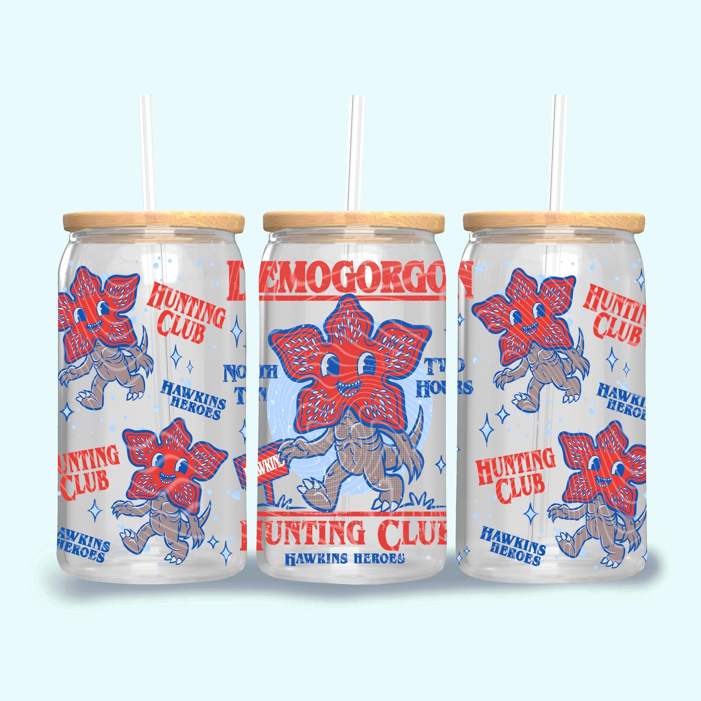 Hunting Club UV DTF Libbey Transfer | Trendy Movie Libbey Wrap | Ready to Transfer | High Quality | Waterproof UV Transfer