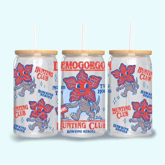 Hunting Club UV DTF Libbey Transfer | Trendy Movie Libbey Wrap | Ready to Transfer | High Quality | Waterproof UV Transfer
