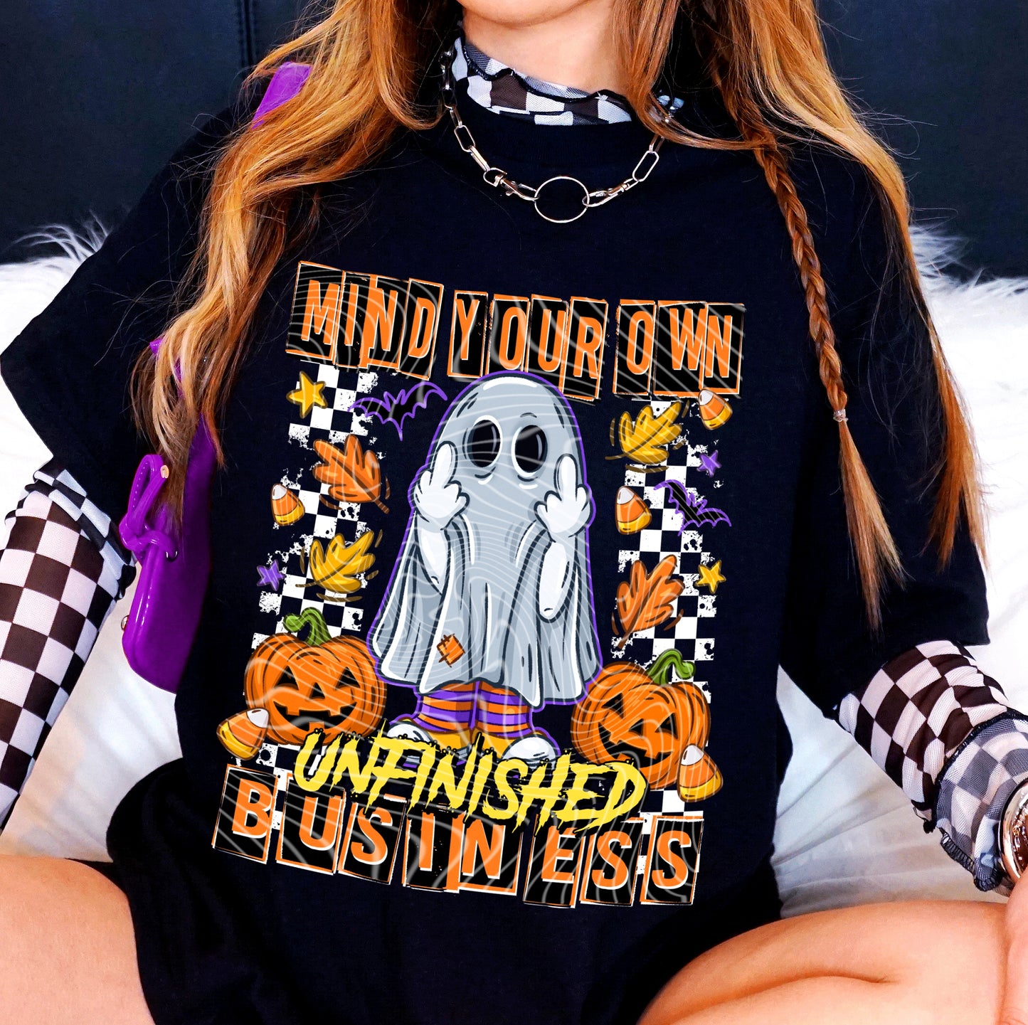 Mind Your Own Unfinished Business T-Shirt | Trendy Halloween Shirt | Fast Shipping | Super Soft Shirts for Men/Women/Kid's