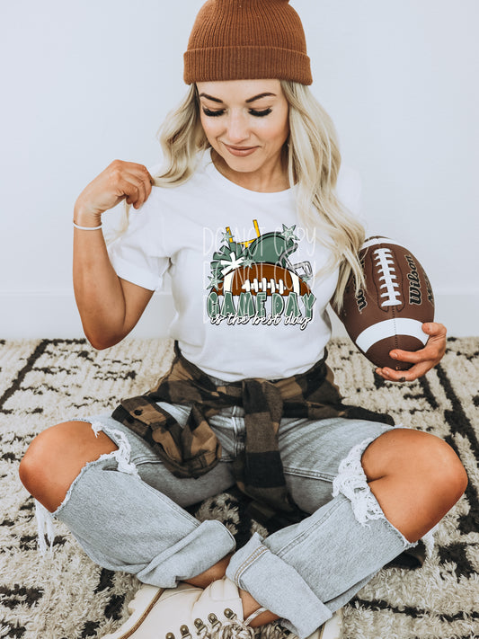 Game Day Is The Best Day (Forest Green) DTF Transfer | Trendy Sports DTF Transfer | High Quality Image Transfers | Ready to Press | Instant Peel