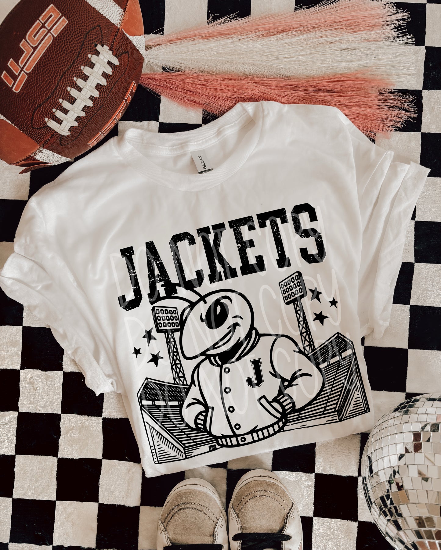 Jackets Letterman Mascot DTF Transfer | Trendy School Spirit DTF Transfer | High Quality Image Transfers | Ready to Press | Instant Peel