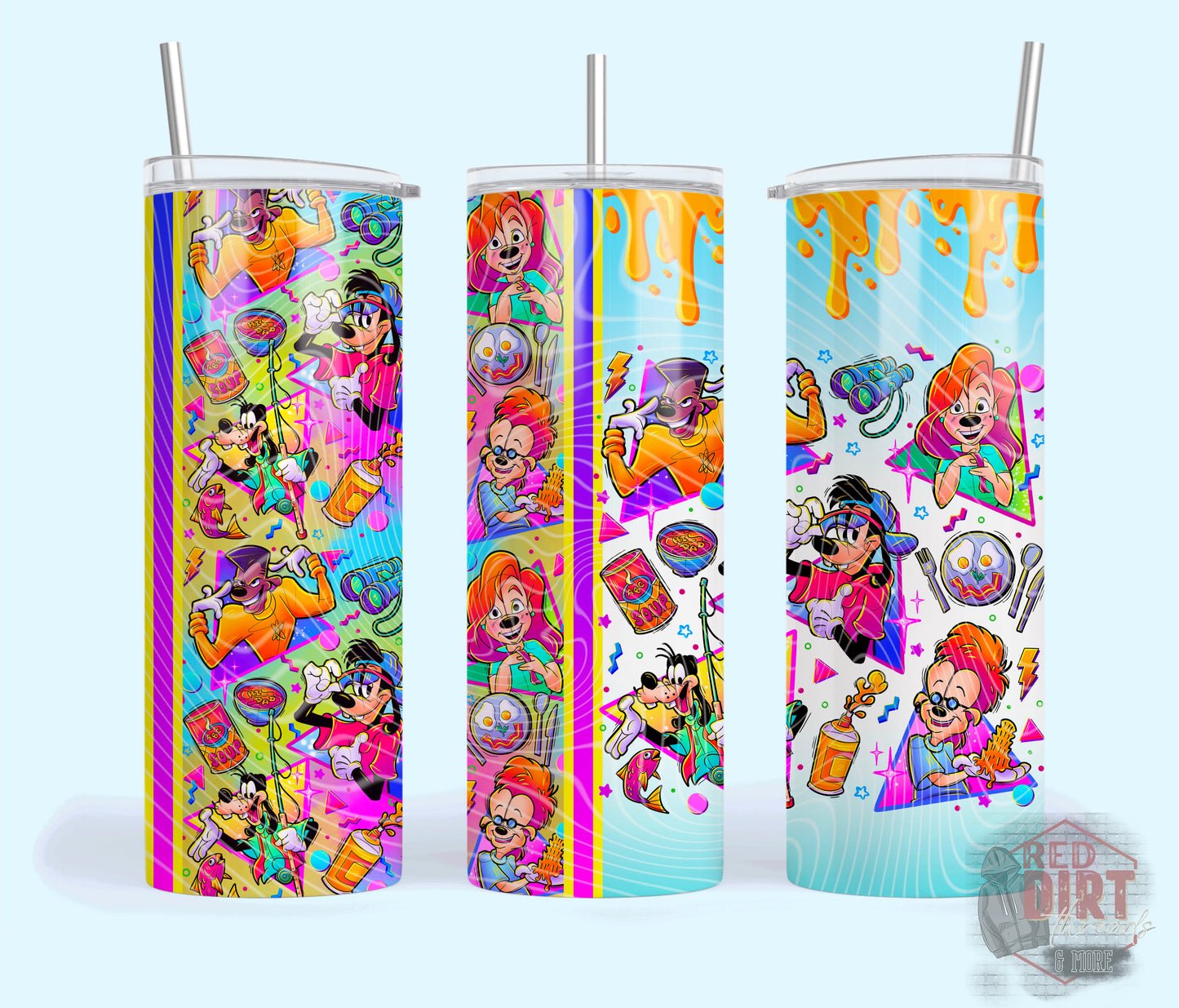 Goof Insulated Tumbler with Plastic Lid and Sealed Reusable Straw | Trendy Movie Cup | Hot/Cold Tumbler