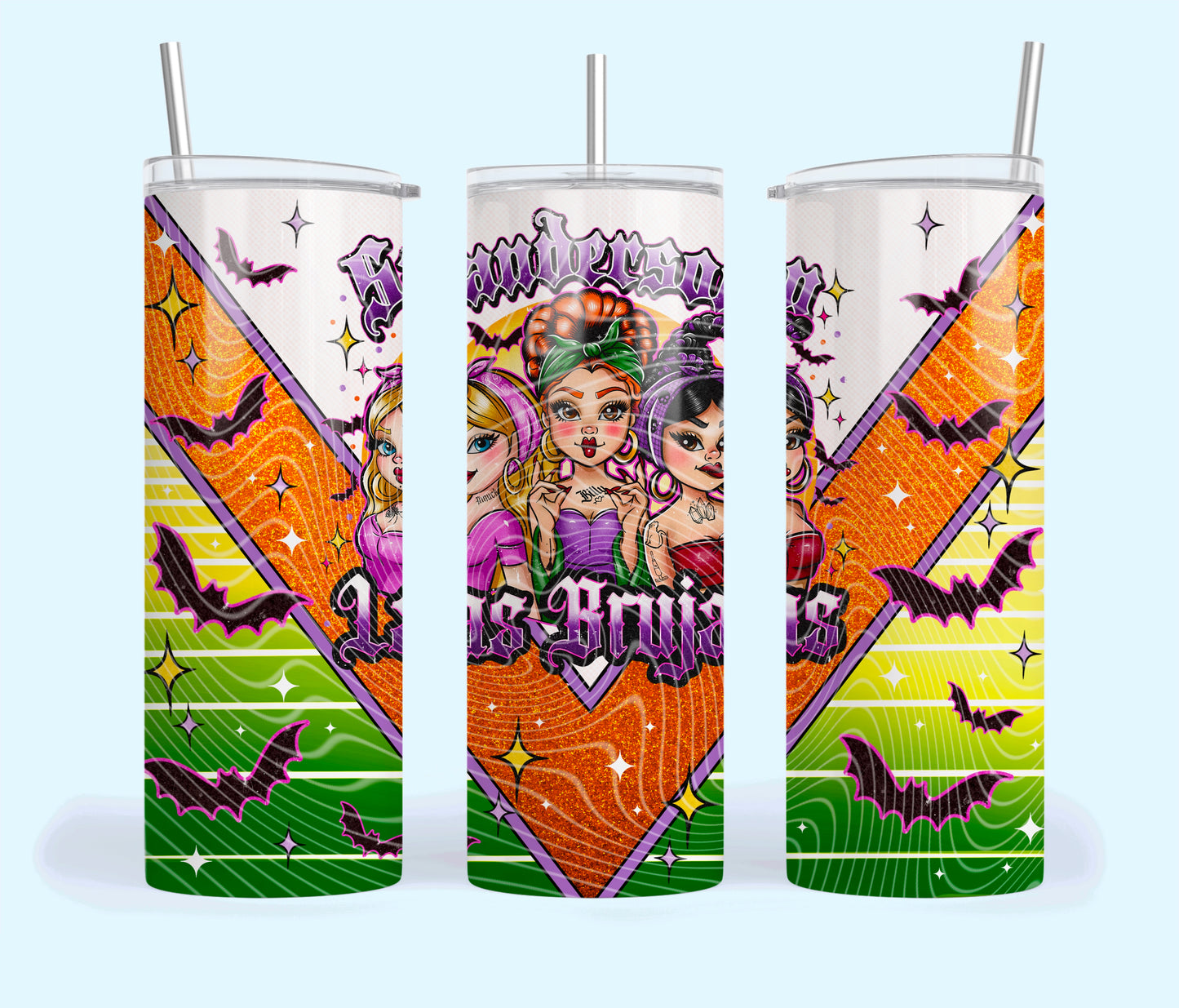 Sanderson Insulated Tumbler with Plastic Lid and Sealed Reusable Straw | Trendy Cup | Hot/Cold Tumbler