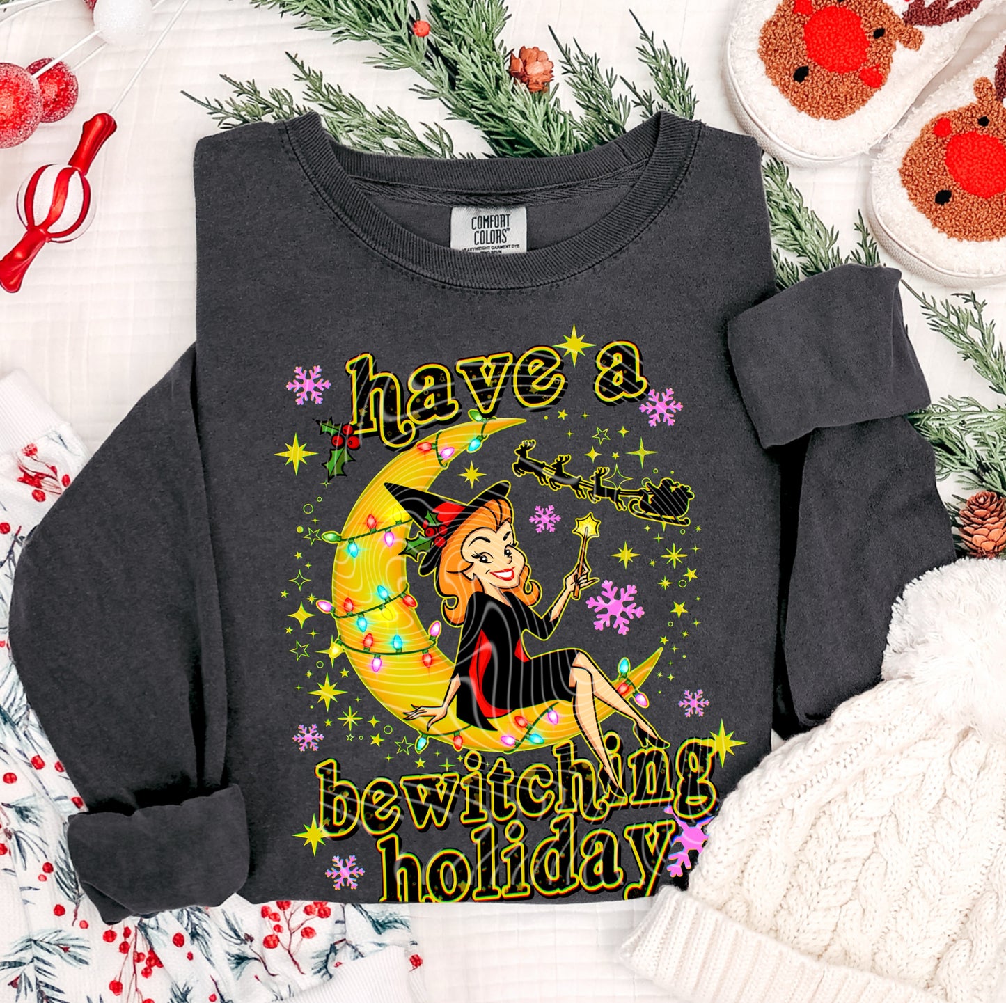 Have a Bewitching Holiday DTF Transfer | Trendy Christmas DTF Transfer | High Quality Image Transfers | Ready to Press | Instant Peel