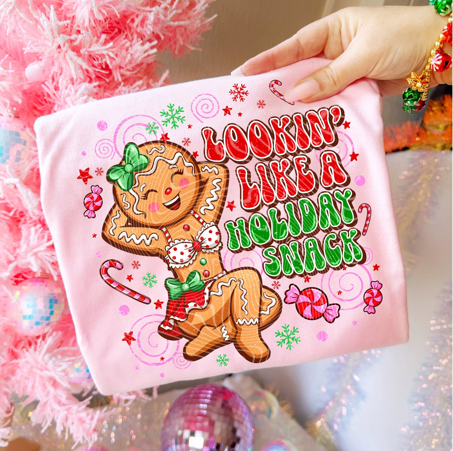 Looking Like a Holiday Snack DTF Transfer | Trendy Christmas DTF Transfer | High Quality Image Transfers | Ready to Press | Instant Peel