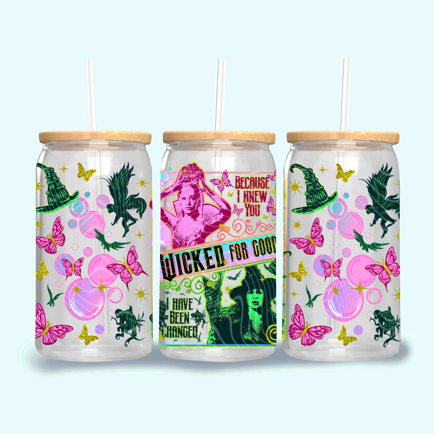 Friends For Good UV DTF Libbey Transfer | Trendy Movie Libbey Wrap | Ready to Transfer | High Quality | Waterproof UV Transfer