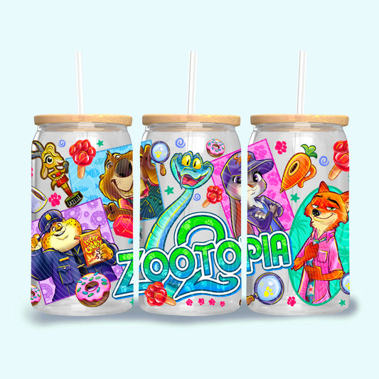 Animal Partners UV DTF Libbey Transfer | Trendy Movie Libbey Wrap | Ready to Transfer | High Quality | Waterproof UV Transfer