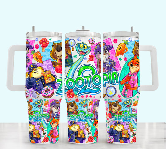Animal Partners UV DTF 40oz Tumbler Transfer | Trendy Movie Tumbler Wrap | Ready to Transfer | High Quality | Waterproof UV Transfer