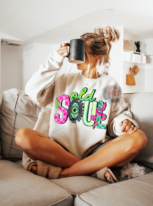 Old Soul DTF Transfer | Trendy DTF Transfer | High Quality Image Transfers | Ready to Press | Fast Shipping