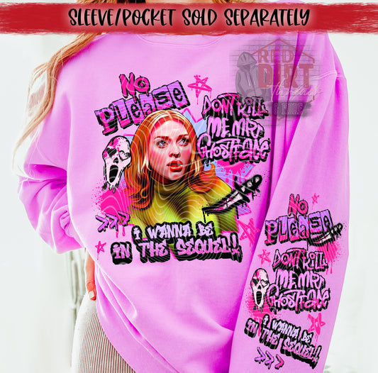 No Please Don't Kill Me DTF Transfer | Trendy Throwback Movie DTF Transfer | High Quality Image Transfers | Ready to Press | Fast Shipping