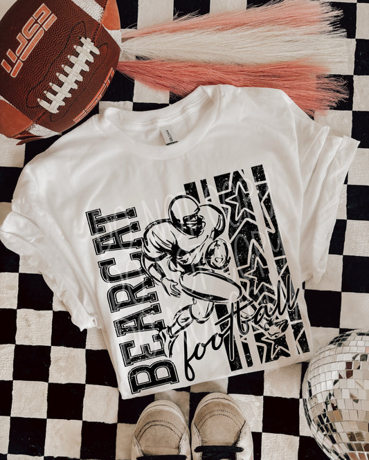 Bearcat Football DTF Transfer | Distressed Football Player Heat Transfer | Ready to Press Game Day Transfer