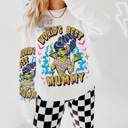 World's Best Mummy DTF Transfer | Trendy Mom DTF Transfer | High Quality Image Transfers | Ready to Press | Fast Shipping