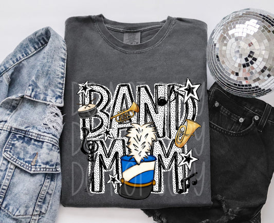 Band Mom DTF Transfer | Marching Band Heat Transfer | Music Parent Iron On Transfer | School Spirit DTF Print | Band Shirt (Copy) (Copy) (Copy)