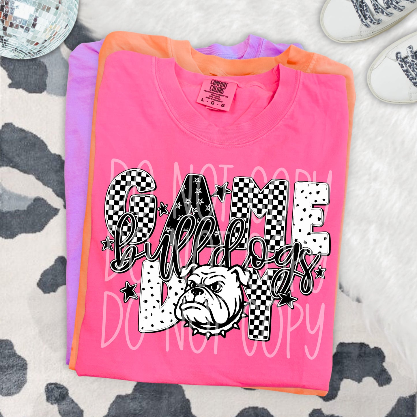 Game Day Bulldogs DTF Transfer | Trendy School Spirit DTF Transfer | High Quality Image Transfers | Ready to Press | Instant Peel