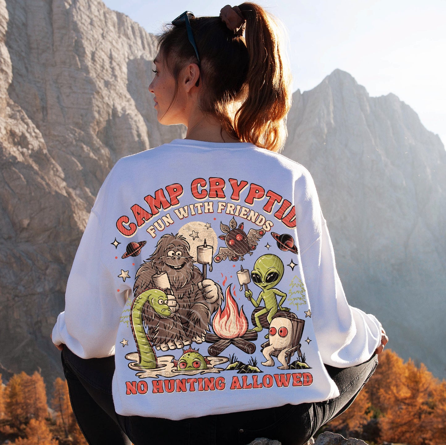 Camp Cryptid DTF Transfer | Trendy DTF Transfer | High Quality Image Transfers | Ready to Press | Fast Shipping