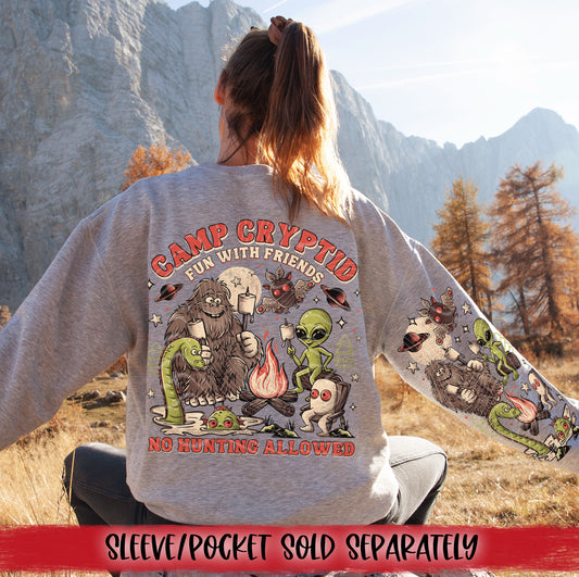 Camp Cryptid DTF Transfer | Trendy DTF Transfer | High Quality Image Transfers | Ready to Press | Fast Shipping