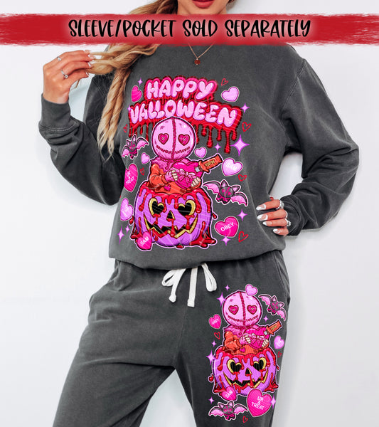 Happy Valloween DTF Transfer | Trendy Valentine's Day DTF Transfer | High Quality Image Transfers | Ready to Press | Instant Peel