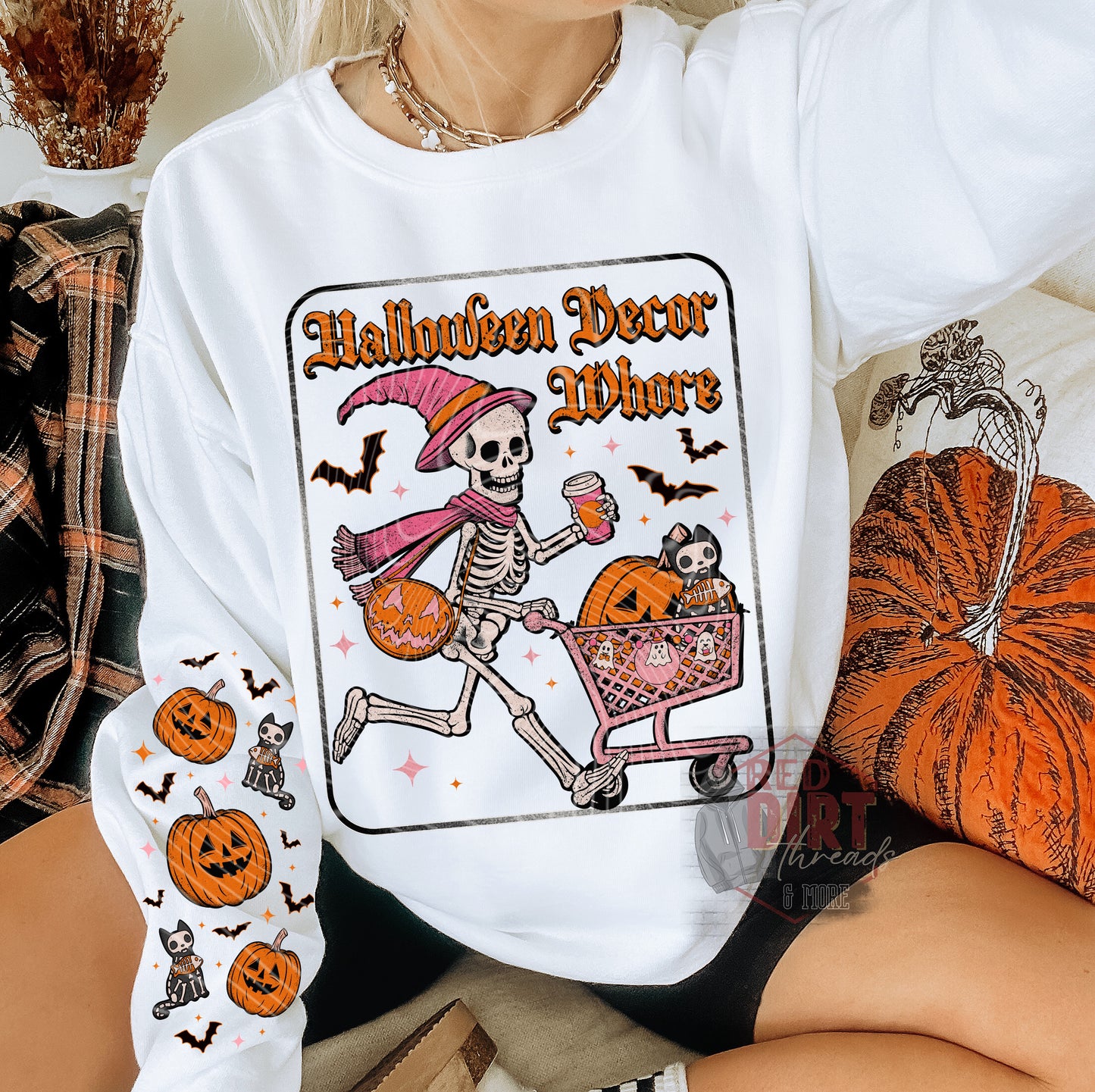 Halloween Decor Whore DTF Transfer | Trendy Halloween DTF Transfer | Ready to Press | High Quality DTF Transfers | Fast Shipping