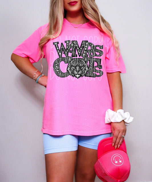 Wampus Cats DTF Transfer | Trendy School Spirit DTF Transfer | Ready to Press | High Quality DTF Transfers | Fast Shipping