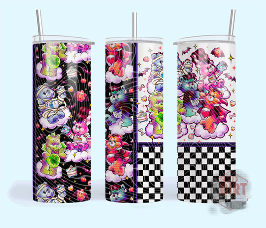 Bears Insulated Tumbler with Plastic Lid and Sealed Reusable Straw | Trendy Cup | Hot/Cold Tumbler