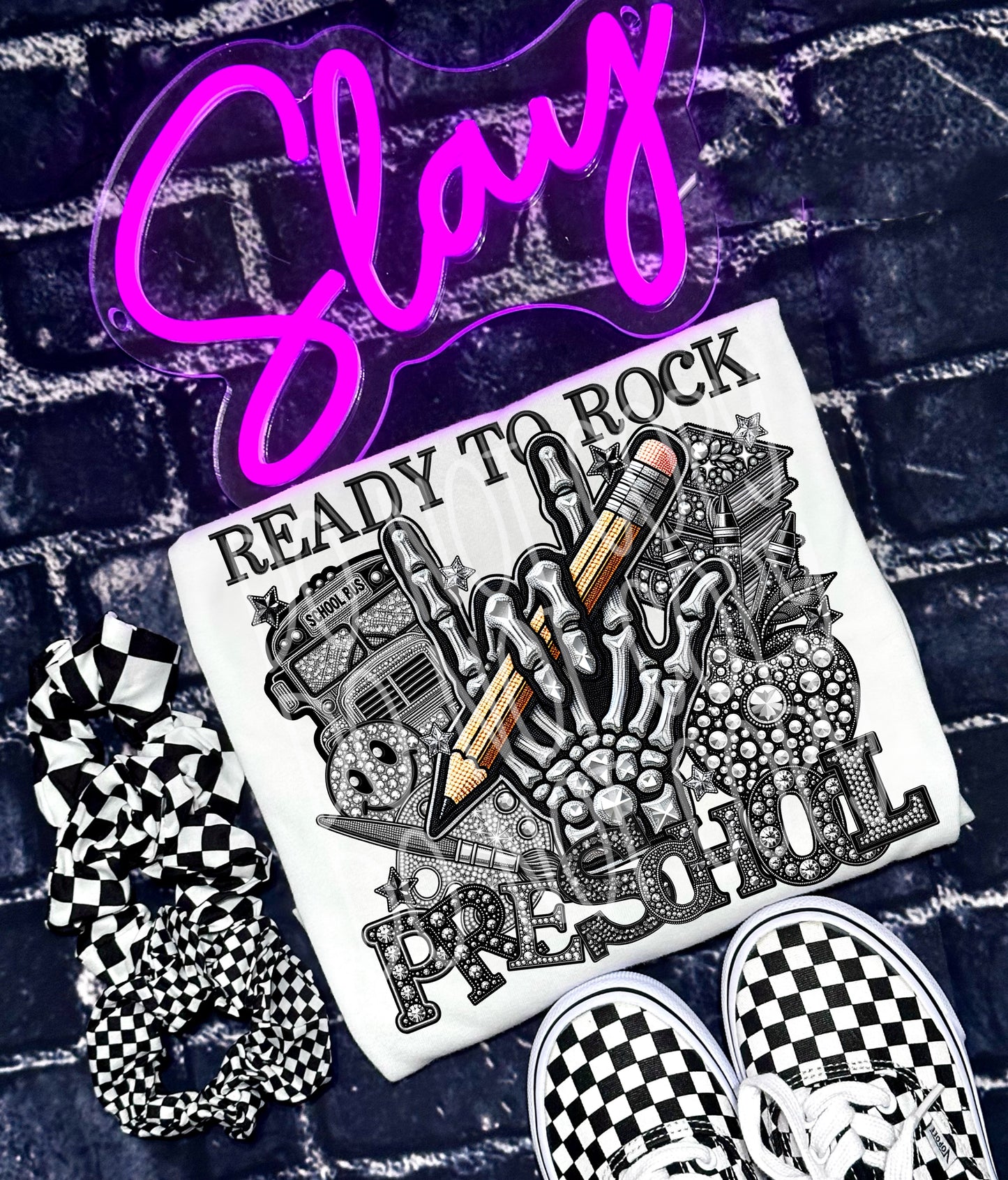 Ready to Rock Preschool DTF Transfer | Trendy School DTF Transfer | Ready to Press | High Quality DTF Transfers | Fast Shipping