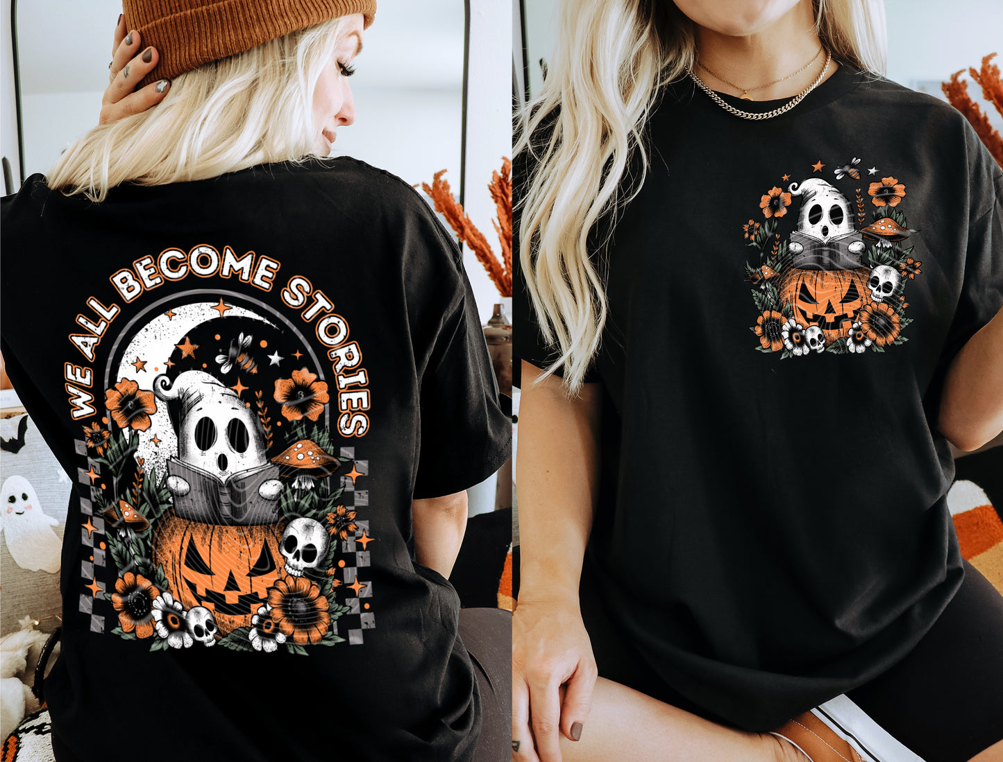 We All Become Stories DTF Transfer | Trendy Halloween DTF Transfer | Ready to Press | High Quality DTF Transfers | Fast Shipping