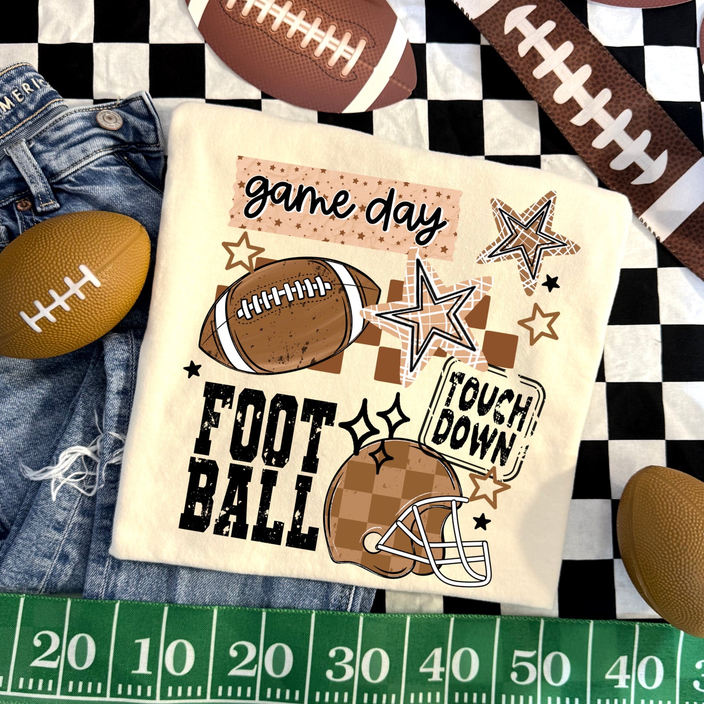 Game Day Football DTF Transfer | Football Shirt Transfer | Game Day Apparel | Football Season | Touchdown Transfer