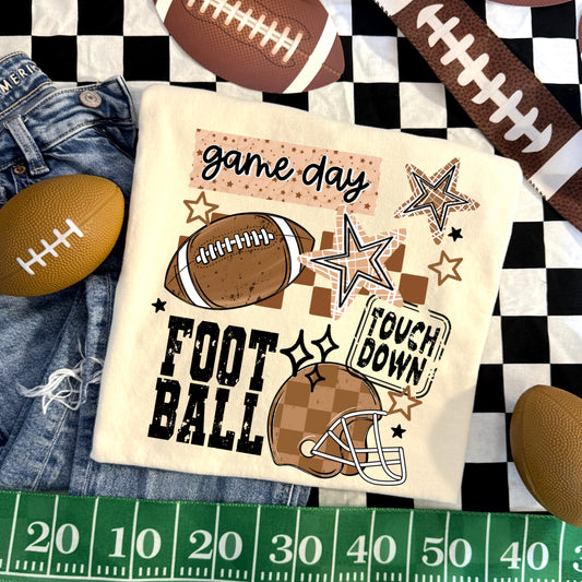 Game Day Football DTF Transfer | Football Shirt Transfer | Game Day Apparel | Football Season | Touchdown Transfer