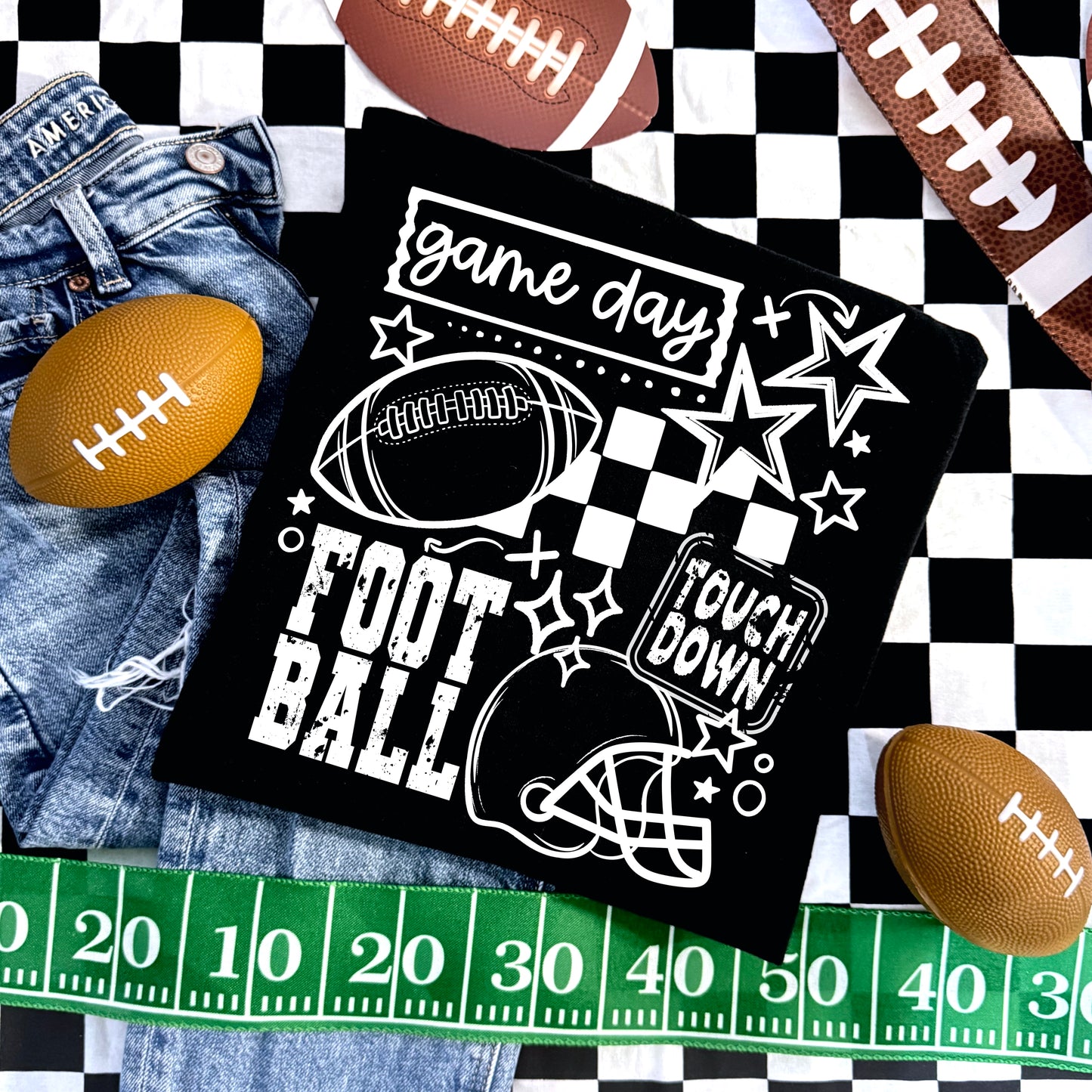 Game Day Football DTF Transfer | Football Shirt Transfer | Game Day Apparel | Football Season | Touchdown Transfer