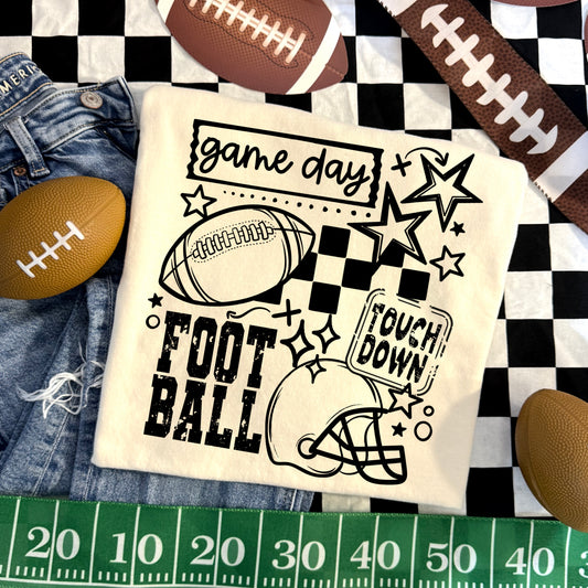 Game Day Football DTF Transfer | Football Shirt Transfer | Game Day Apparel | Football Season | Touchdown Transfer