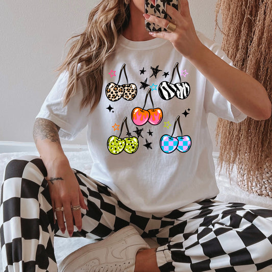 Cherry DTF Transfer | Cute Cherry Shirt Transfer | Retro Cherry DTF | Summer Shirt Transfer | Trendy Cherry Apparel