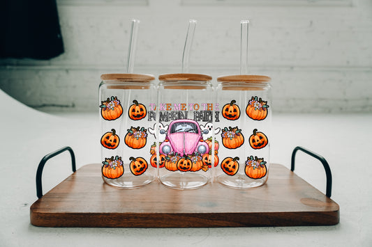 Take Me To The Pumpkin Patch UV DTF Libbey Transfer | Trendy Fall Libbey Wrap | Ready to Transfer | High Quality | Waterproof UV Transfer