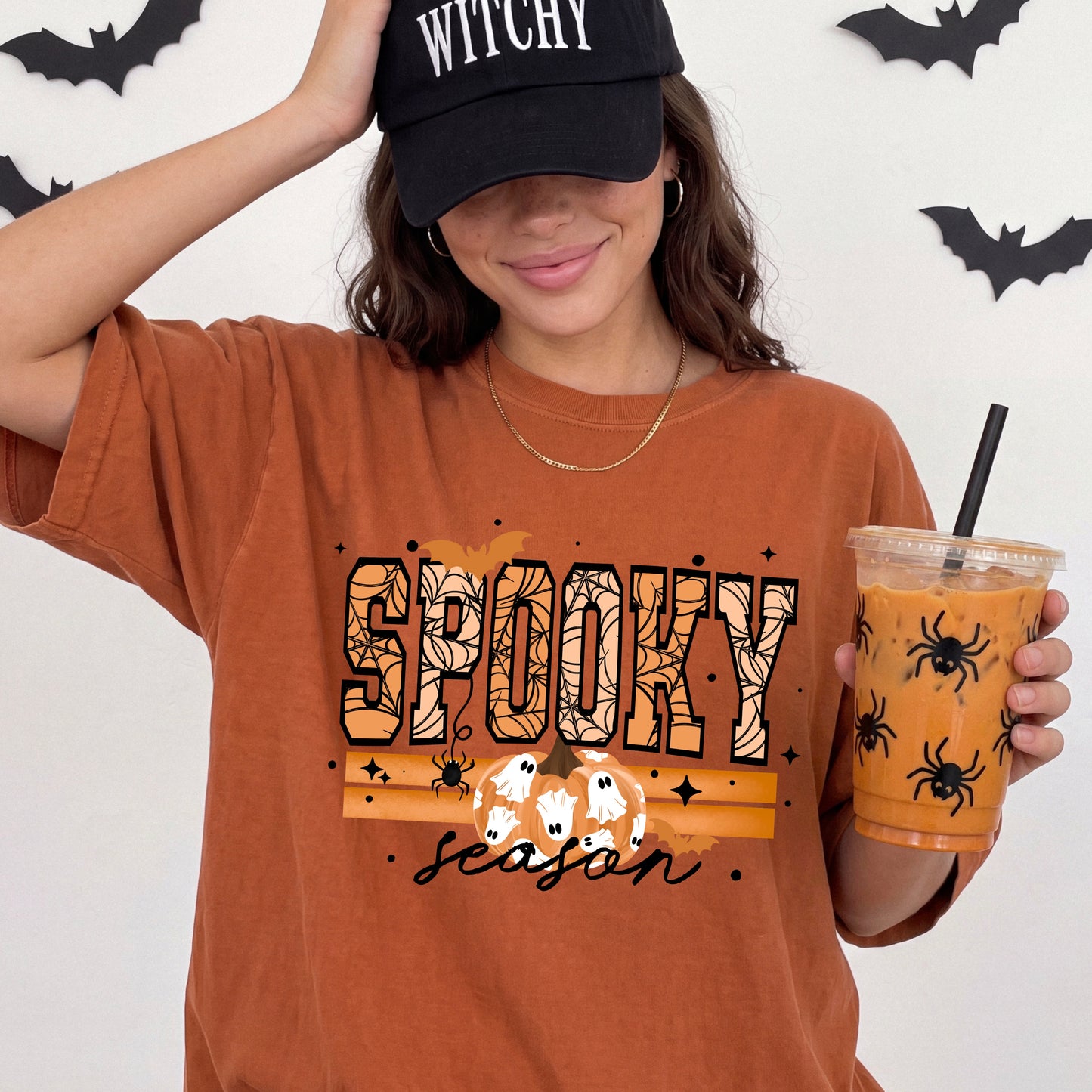 Halloween DTF Transfer, Spooky Season Shirt Transfer, Halloween Pumpkin Transfer, Fall Shirt Design, Ghost Pumpkin Transfer