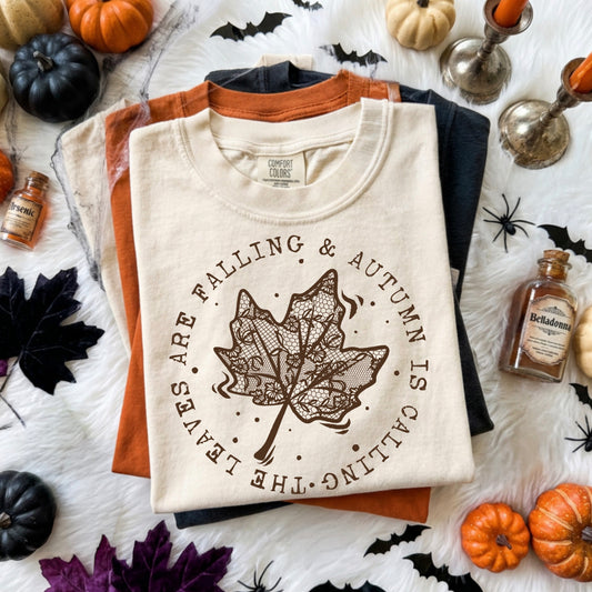 Fall Leaves Shirt, Autumn Is Calling T Shirt, Fall Graphic Tee, Thanksgiving Shirt, Cozy Fall Shirt, Pumpkin Season Shirt