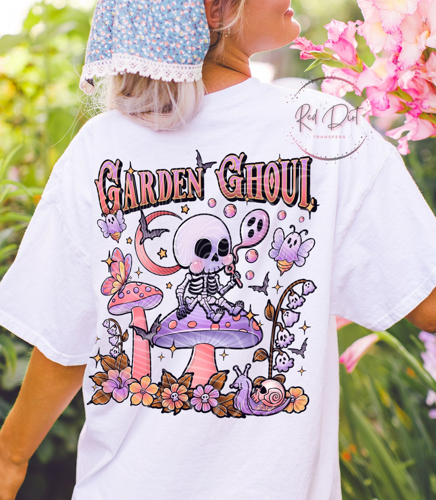 Garden Ghoul DTF Transfer | Trendy DTF Transfer | High Quality Image Transfers | Ready to Press | Instant Peel