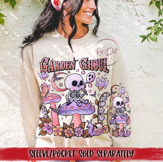 Garden Ghoul DTF Transfer | Trendy DTF Transfer | High Quality Image Transfers | Ready to Press | Instant Peel