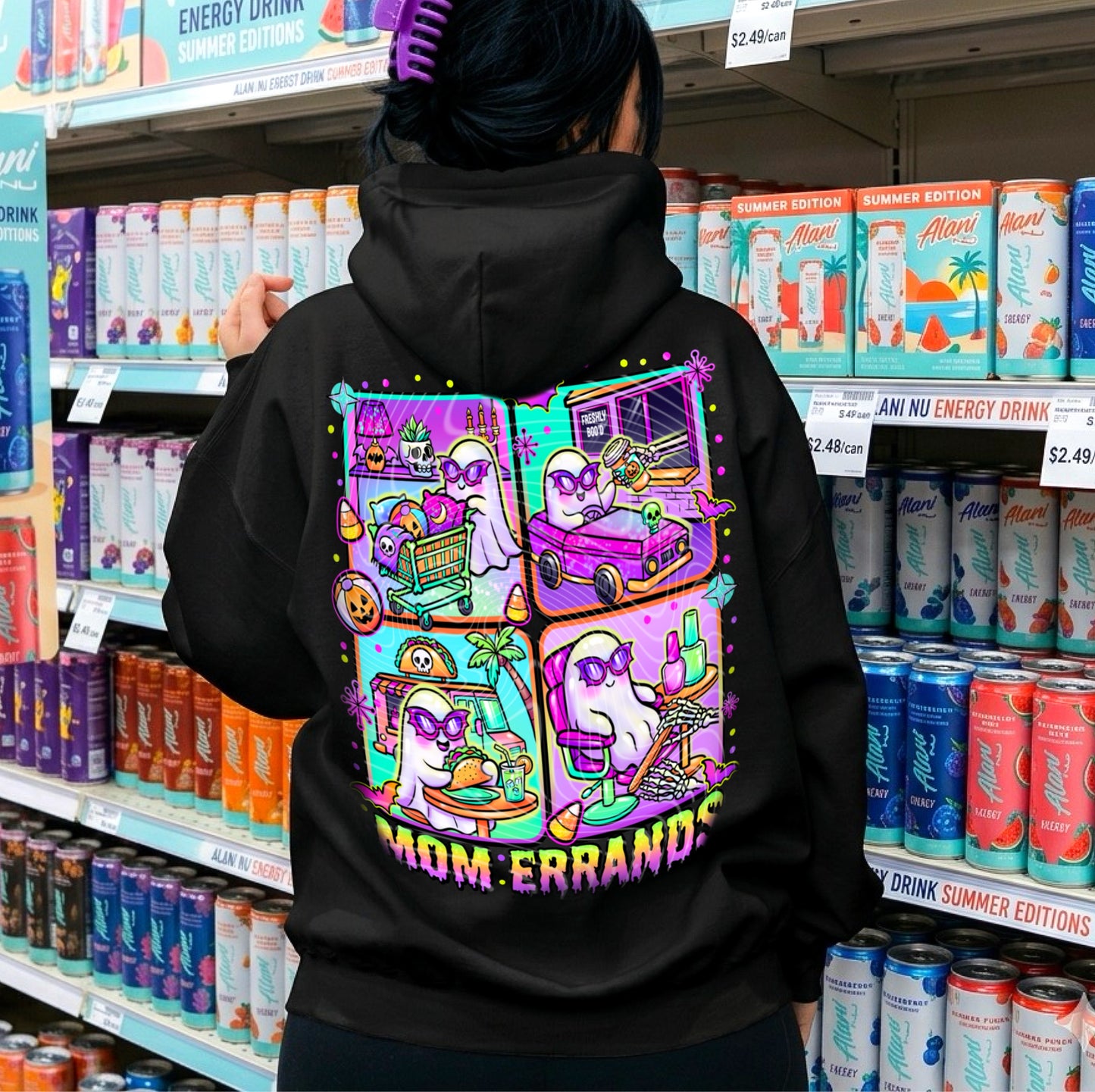 Mom Errands DTF Transfer, Spooky Mom Gang Sheet, Halloween Mom Transfer, Cute Ghost DTF Print, Trendy Halloween Shirt Design