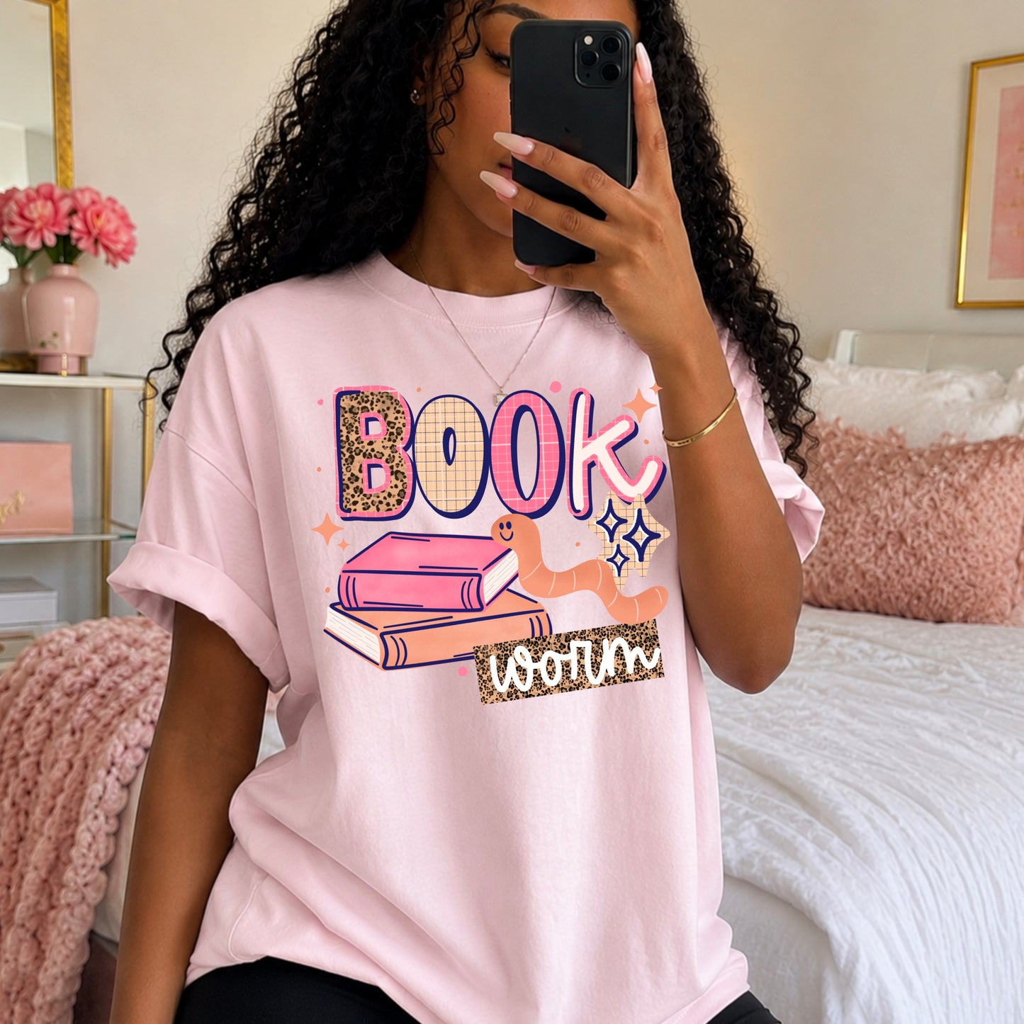 Book Worm DTF Transfer | Book Lover Shirt Transfer | Reading DTF | Bookish Transfer | Teacher Shirt | Bookworm Shirt