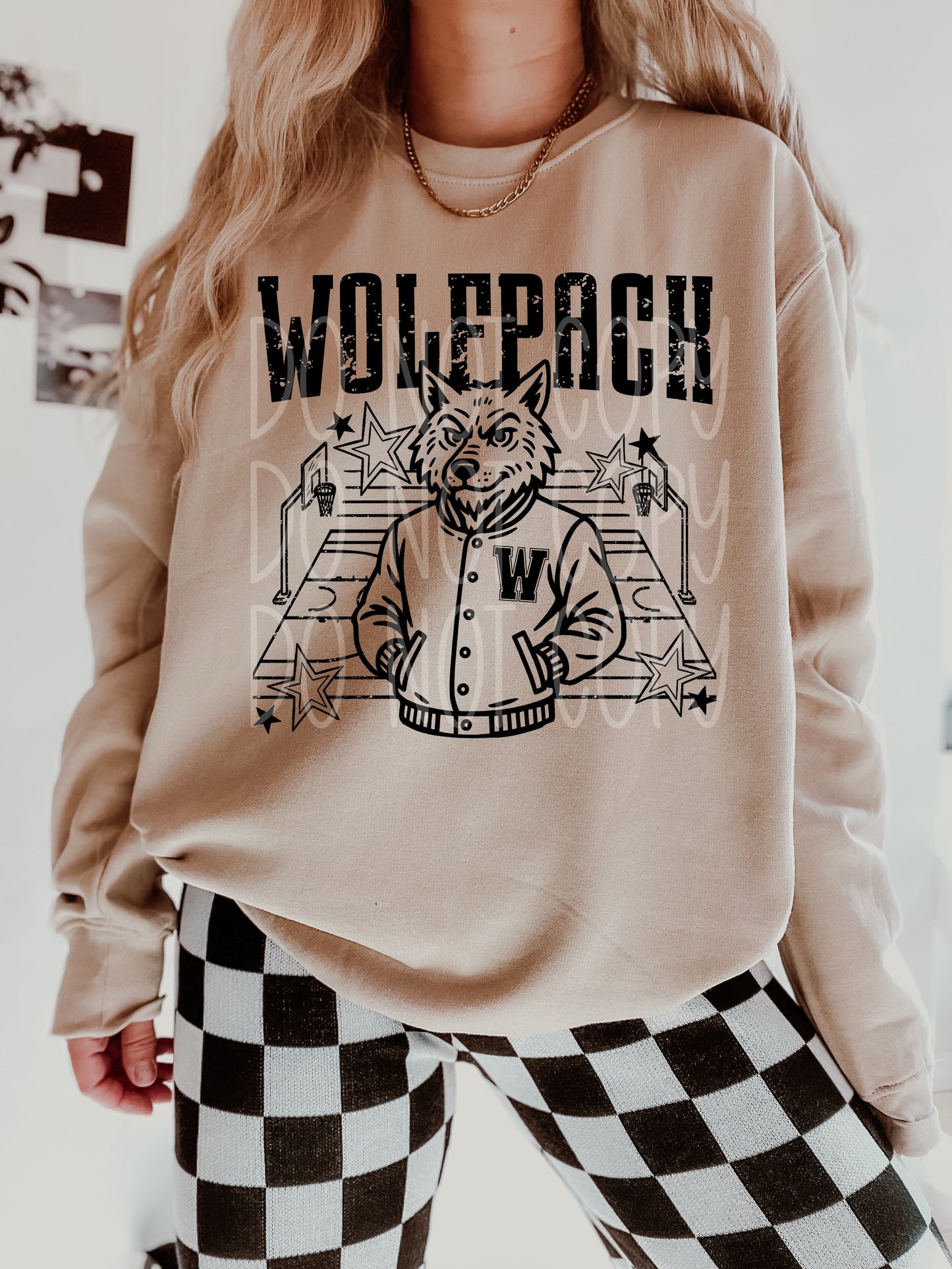 Wolfpack Basketball Letterman DTF Transfer | Trendy School Spirit DTF Transfer | High Quality Image Transfers | Ready to Press | Instant Peel