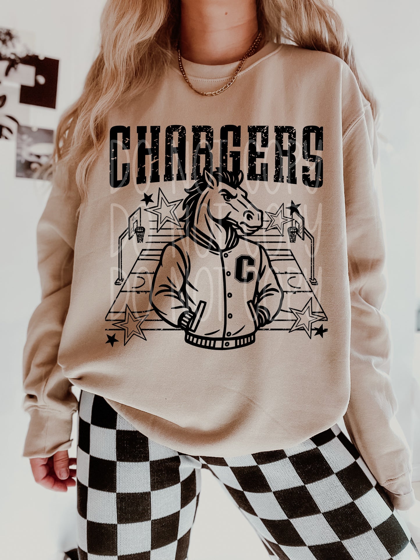 Chargers Basketball Letterman DTF Transfer | Trendy School Spirit DTF Transfer | High Quality Image Transfers | Ready to Press | Instant Peel