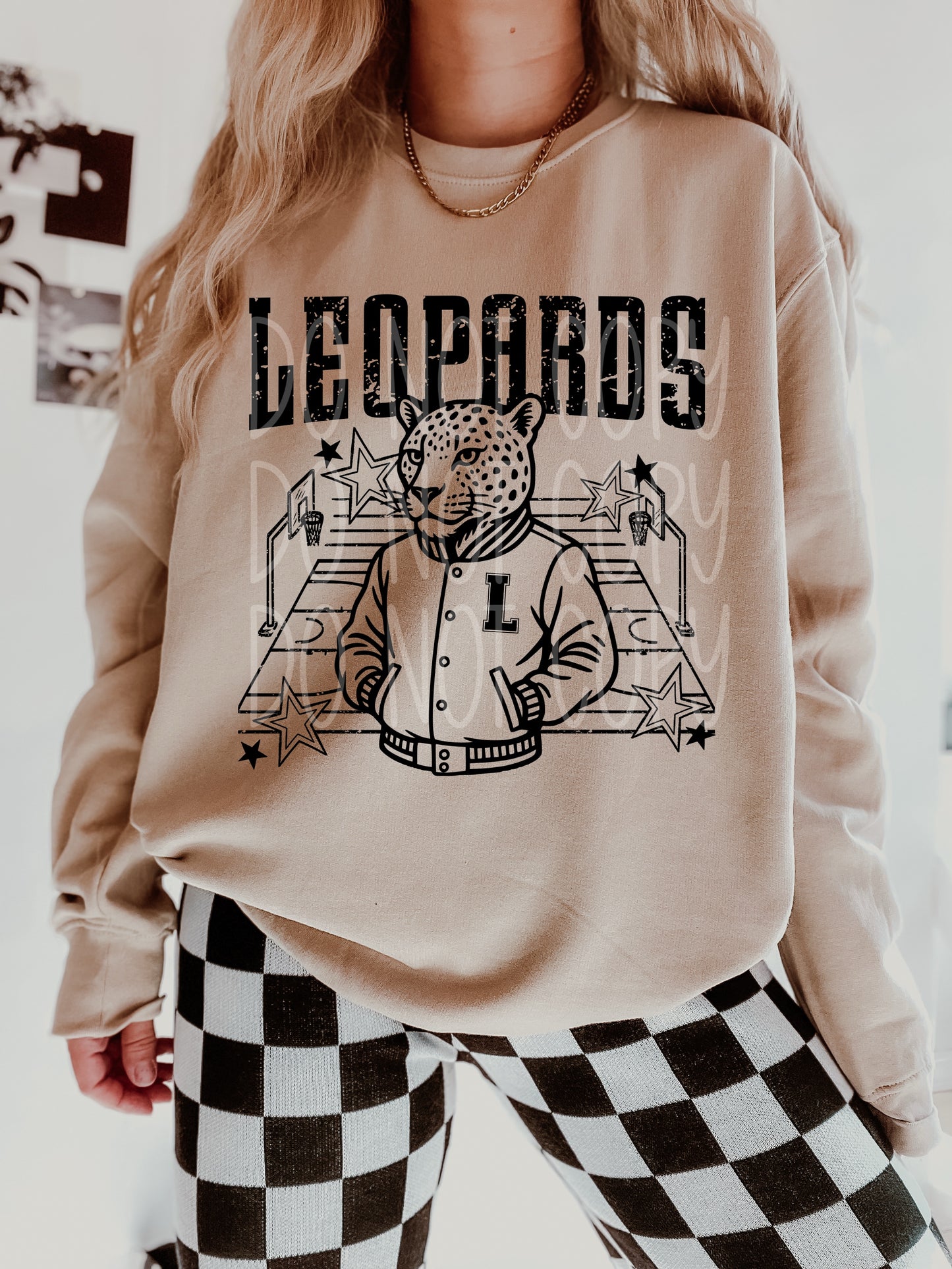 Leopards Basketball Letterman DTF Transfer | Trendy School Spirit DTF Transfer | High Quality Image Transfers | Ready to Press | Instant Peel