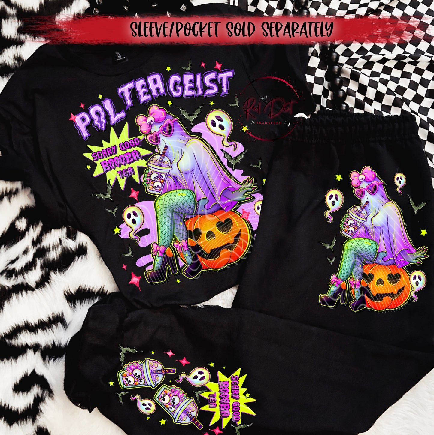 Poltergeist DTF Transfer | Trendy Spooky DTF Transfer | High Quality Image Transfers | Ready to Press | Instant Peel