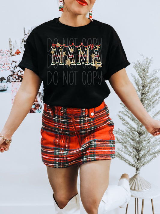 Merry Mama DTF Transfer | Trendy Christmas DTF Transfer | High Quality Image Transfers | Ready to Press | Instant Peel