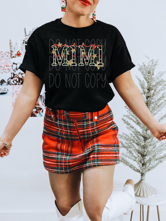 Merry Mimi DTF Transfer | Trendy Christmas DTF Transfer | High Quality Image Transfers | Ready to Press | Instant Peel