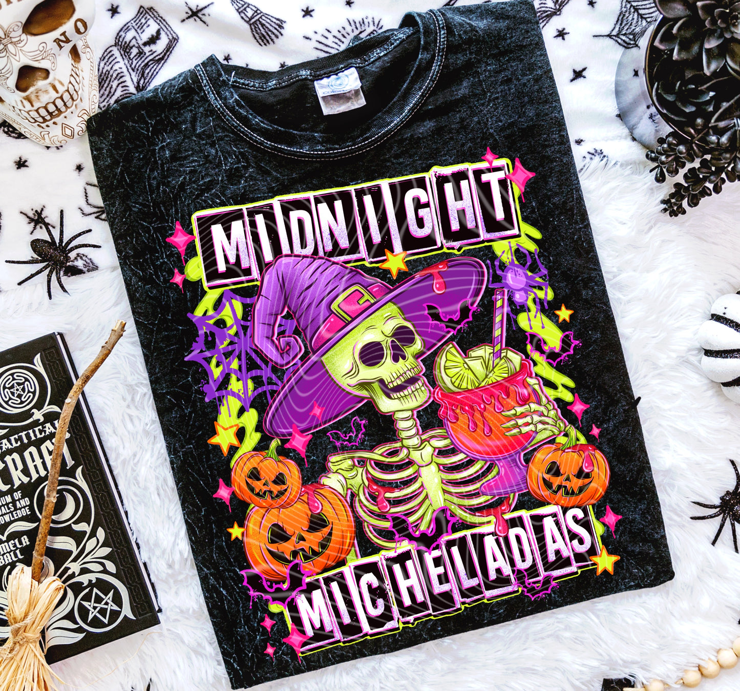 Midnight Micheladas DTF Transfer | Trendy Skully DTF Transfer | High Quality Image Transfers | Ready to Press | Instant Peel