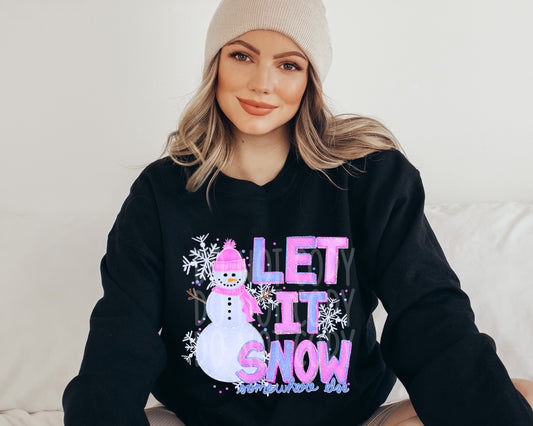 Let It Snow Somewhere Else DTF Transfer | Trendy Winter DTF Transfer | High Quality Image Transfers | Ready to Press | Instant Peel