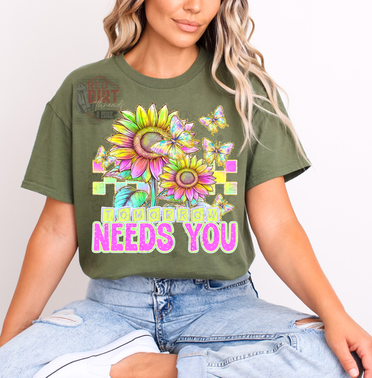 Tomorrow Needs You T-Shirt | Trendy Mental Health Awareness Shirt | Fast Shipping | Super Soft Shirts for Men/Women/Kid's